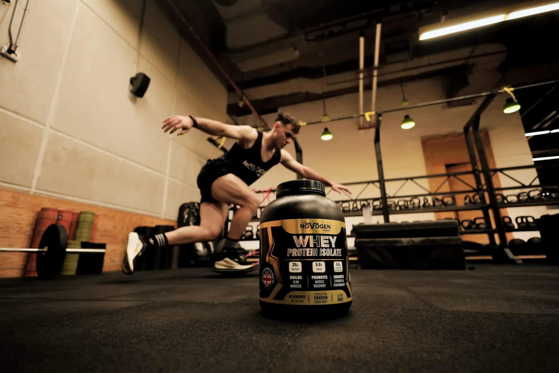 Athletes training — Novogen Pharma sports supplements homepage hero